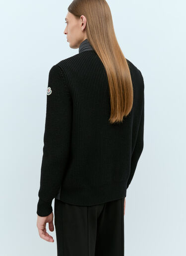 Moncler 패딩 마감 집업 가디건 블랙 mon0158029