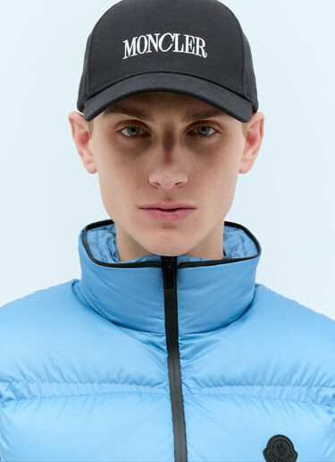 로고 프린트 베이스볼 캡 Moncler 로고 프린트 베이스볼 캡 네이비 mon0158034