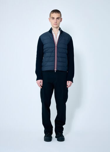 Moncler 拉链衬垫开衫  藏蓝色 mon0159008