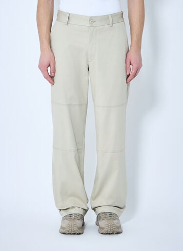 Moncler Twill Pants Beige mon0159015