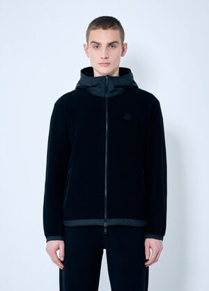 Moncler Fleece Zip-Up Cardigan Black mon0159028