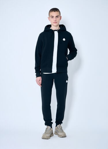 Moncler ロゴパッチ ジップアップスウェットシャツ ブラック mon0159029