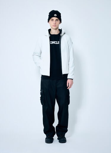 Moncler 徽标印花长袖 T 恤 黑色 mon0159045