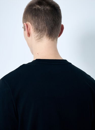Moncler 徽标印花长袖 T 恤 黑色 mon0159045