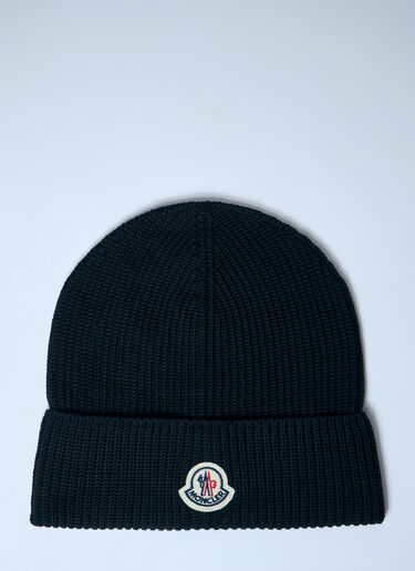 Moncler 徽标贴饰无檐便帽 黑色 mon0159054