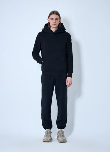 Moncler Logo Patch Hooded Sweatshirt Black mon0160026
