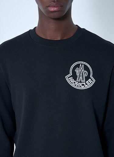 Moncler Logo Motif Sweatshirt Black mon0160027