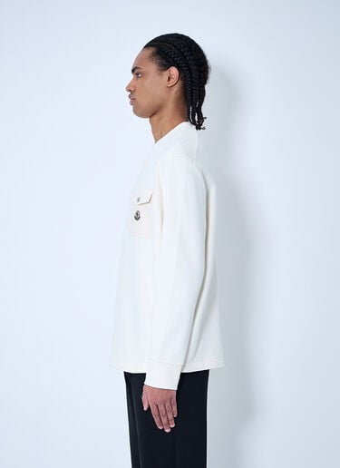 Moncler 徽标贴饰运动衫  白色 mon0160028