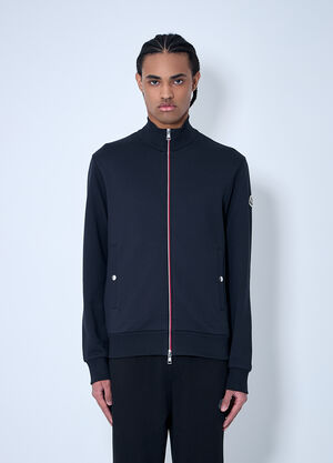 Moncler Cotton Zip-Up Cardigan Navy mon0160029