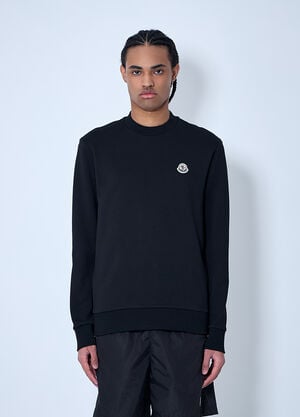 Moncler Logo Motif Sweatshirt Black mon0160030