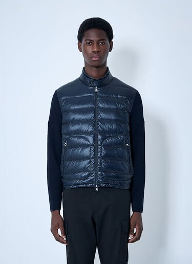 Quilted Cardigan Moncler Quilted Cardigan Blue mon0160038