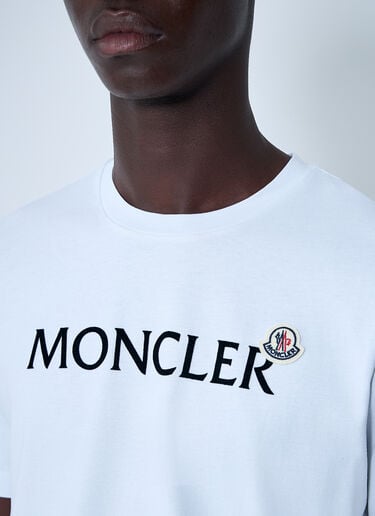 Moncler Logo Motif T-Shirt White mon0161029