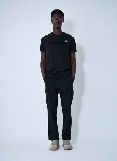 Moncler Logo Motif T-Shirt Black mon0161030