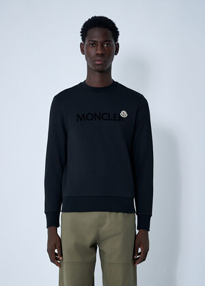 Moncler Logo Motif Sweatshirt Black mon0161035