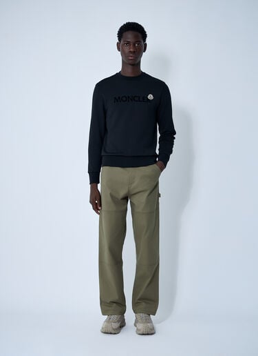 Moncler Logo Motif Sweatshirt Black mon0161035
