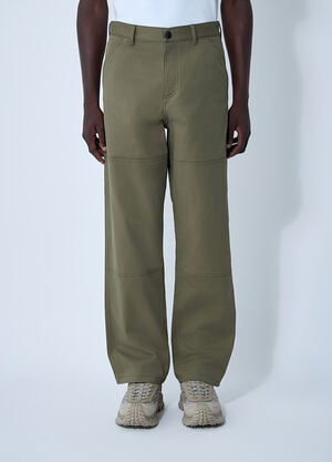 Moncler Logo Patch Pants Olive mon0161041