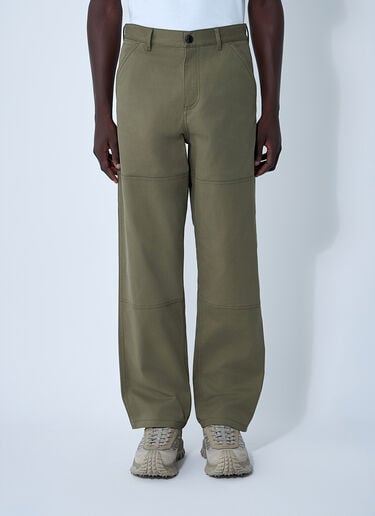 Moncler Logo Patch Pants Olive mon0161041