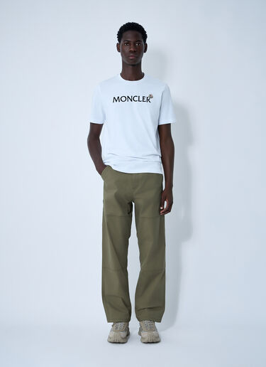 Moncler Logo Patch Pants Olive mon0161041