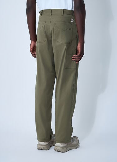 Moncler Logo Patch Pants Olive mon0161041