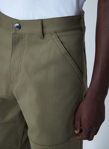 Moncler Logo Patch Pants Olive mon0161041