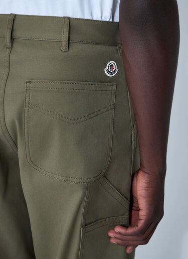 Moncler Logo Patch Pants Olive mon0161041