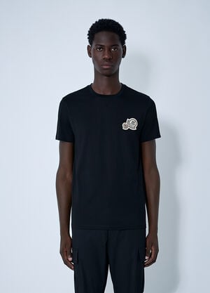 Moncler Logo Motif T-Shirt Black mon0161042