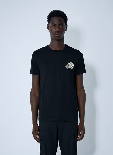 Logo Motif T-Shirt Moncler Logo Motif T-Shirt Black mon0161042