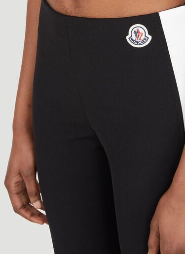 Contrast Stripe Leggings Moncler Contrast Stripe Leggings Black mon0246062