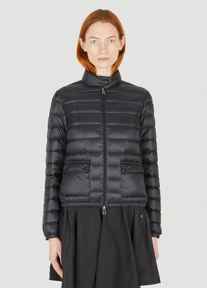 Moncler Lans 퀼트 다운 재킷 블랙 mon0247021