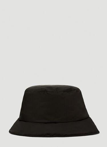 Moncler 同色徽标贴饰渔夫帽 黑色 mon0247030