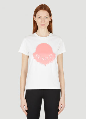 Moncler Logo Motif T-Shirt White mon0248007