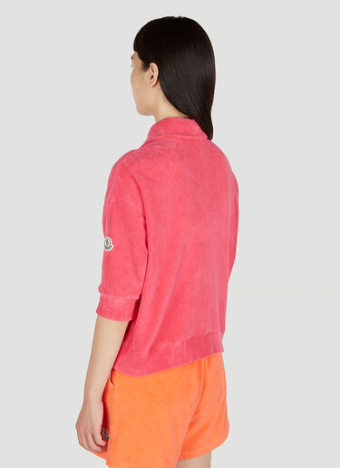 Moncler 테리 폴로 스웨트셔츠 핑크 mon0252032