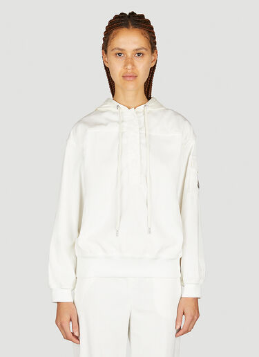 Moncler 코듀로이 후드 스웨트셔츠 화이트 mon0254029