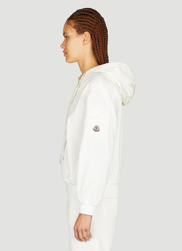 Moncler 코듀로이 후드 스웨트셔츠 화이트 mon0254029