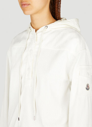 Moncler 코듀로이 후드 스웨트셔츠 화이트 mon0254029