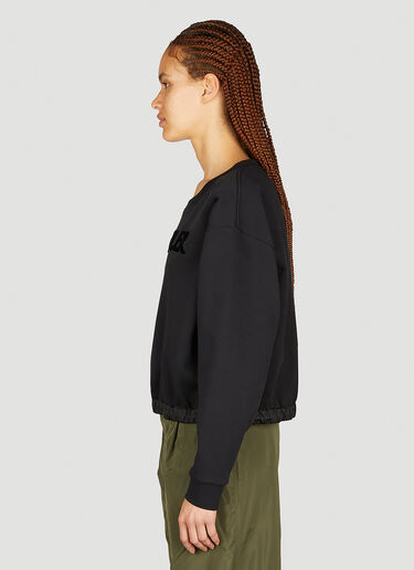Embossed Logo Sweatshirt Moncler Embossed Logo Sweatshirt Black mon0254037
