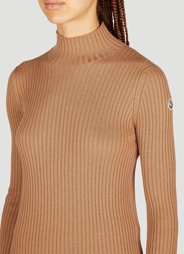 Moncler Polo 领毛衣 棕色 mon0254046
