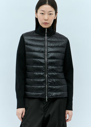 Moncler 패디드 집업 가디건 블랙 mon0255041