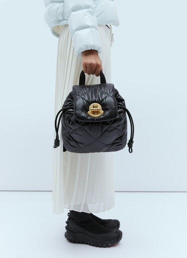 Puf Quilted Backpack Moncler Puf Quilted Backpack Black mon0255055