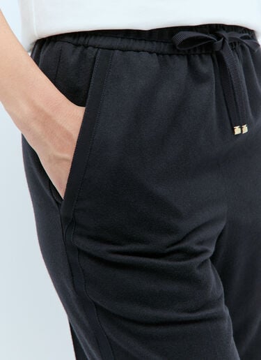 Wool-Blend Drawstring Trackpants Moncler Wool-Blend Drawstring Trackpants Navy mon0257032