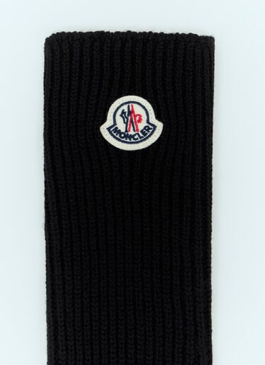 Wool Knit Gloves Moncler Wool Knit Gloves Black mon0257036