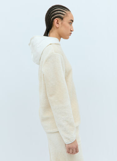 Teddy Hooded Sweatshirt Moncler Teddy Hooded Sweatshirt Cream mon0258025