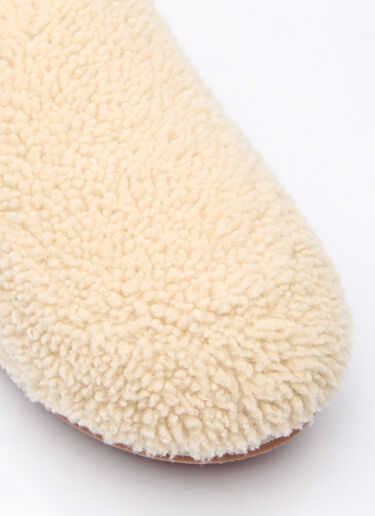 Snug Shearling Flats Moncler Snug Shearling Flats Cream mon0258032