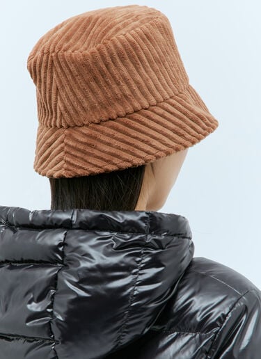 Corduroy Bucket Hat Moncler Corduroy Bucket Hat Camel mon0258037