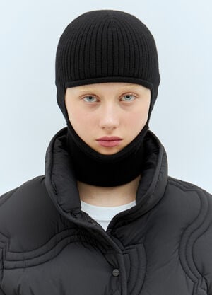 Moncler 羊毛羊绒巴拉克拉法帽 黑色 mon0258038