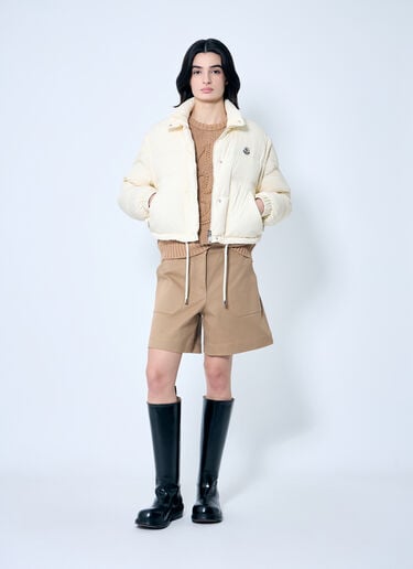 Moncler Selle 2-In-1 Short Down Jacket Beige mon0259003
