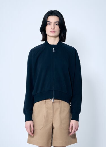 Moncler Zip-Up Sweatshirt Blue mon0259031