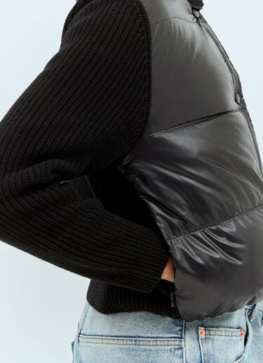 Moncler ジップアップ パデッドカーディガン  ブラック mon0259035