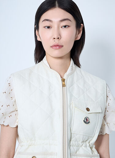 Moncler ヴィグニー・パッド入りキルティングベスト  ベージュ mon0260003