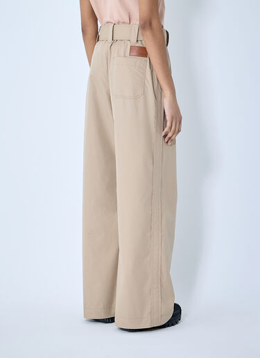 Moncler Belted Gathered Pants Beige mon0260012